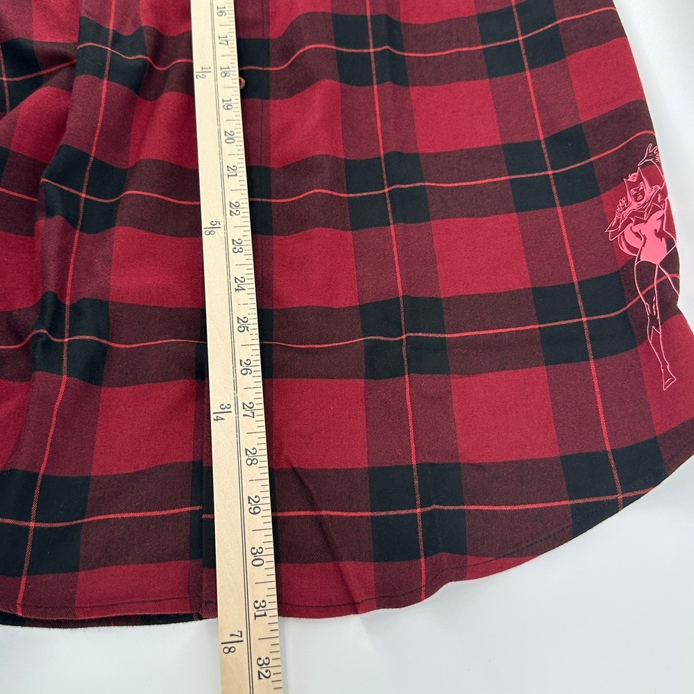 RSVLTS Marvel Scarlet Witch Flannel Plaid Button Up Shirt Mens Size XL - Picture 9 of 9